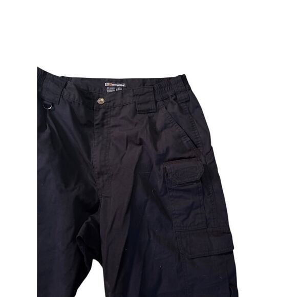 5.11 Tactical Taclite Pro Pants Ripstop Black Workwear Cargo 74273 Men's 34 x 32 - Picture 2 of 9